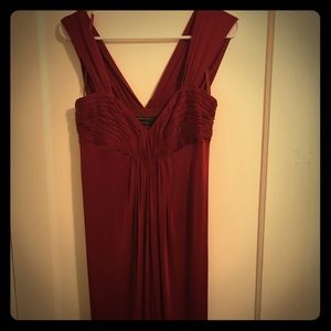 Burgundy Red, BCBG Maxazria cocktail dress